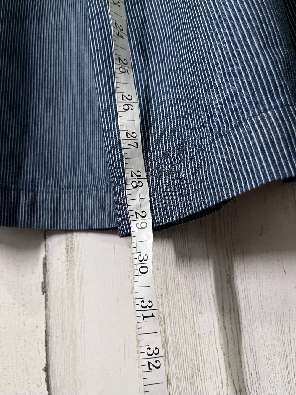 ee:some Los Angeles Washed Pinstripe Tie Waist Wide Leg Pants Small NWT - Picture 7 of 12